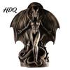 Demoness Collectible Statue Female Demon Resin Figurine, Gothic Succubus for Halloween, Ornament Winged Tabletop Decoration Home Office Retro Decor