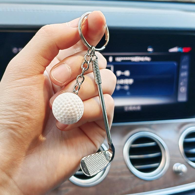 

Mini Golf Club Keychain: Metal Souvenir Gift for Men, Women, Couples Standard