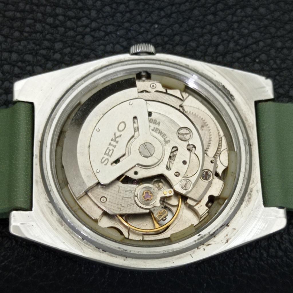 SEIKO 5 AUTOMATIC 6309A JAPAN MENS VINTAGE BLACK COLOR DIAL WATCH a701496-5 R206b-a701496