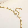 Prjewel Simple Beads Y-Shaped Tassel Necklace For Women Gold Color Frame Chain Necklaces Fashion Stainless Steel Jewelry New