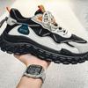 Men's Sneakers  Autumn Breathable Mesh Casual Running Shoes Thick Sole Comfortable Lace Up Non Slip Outdoors Sports Shoes