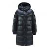 Unisex Long Puffer Coat With Hood Thick Winter Cotton-Padded Jacket Women Men