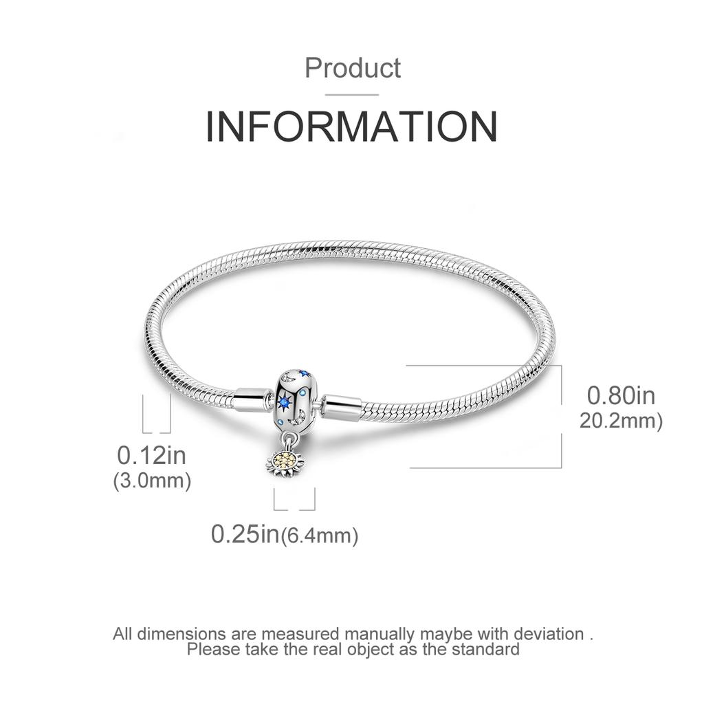 Silver Plated Snake Chain Bracelet Stainless Steel Bangle DIY Jewelry For Women Fashion Pulseras Charm Bracelet
