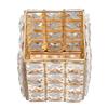 European Style Crystal Storage Box Crystal Jewelry Trinket Box Square Earrings Rings Organizer for Gift Giving Home