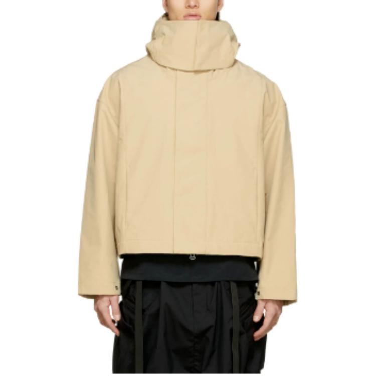 Nike X MMW Solid Color Short Hooded Jacket Men Jacket Brown DD9430-248