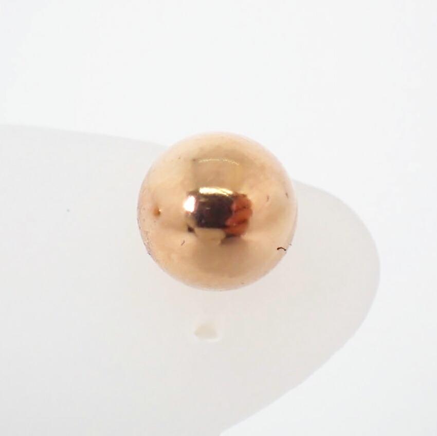 [Used] K18PG Ball Stud Earrings / J59-5