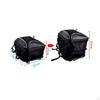 Motorcycle Rear Seat Bag Strapon Tail with Straps WeatherResistant for Commuters,