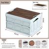 2025 Large-Capacity Multifunctional Wood Grain Folding Storage Box for Outdoor Camping