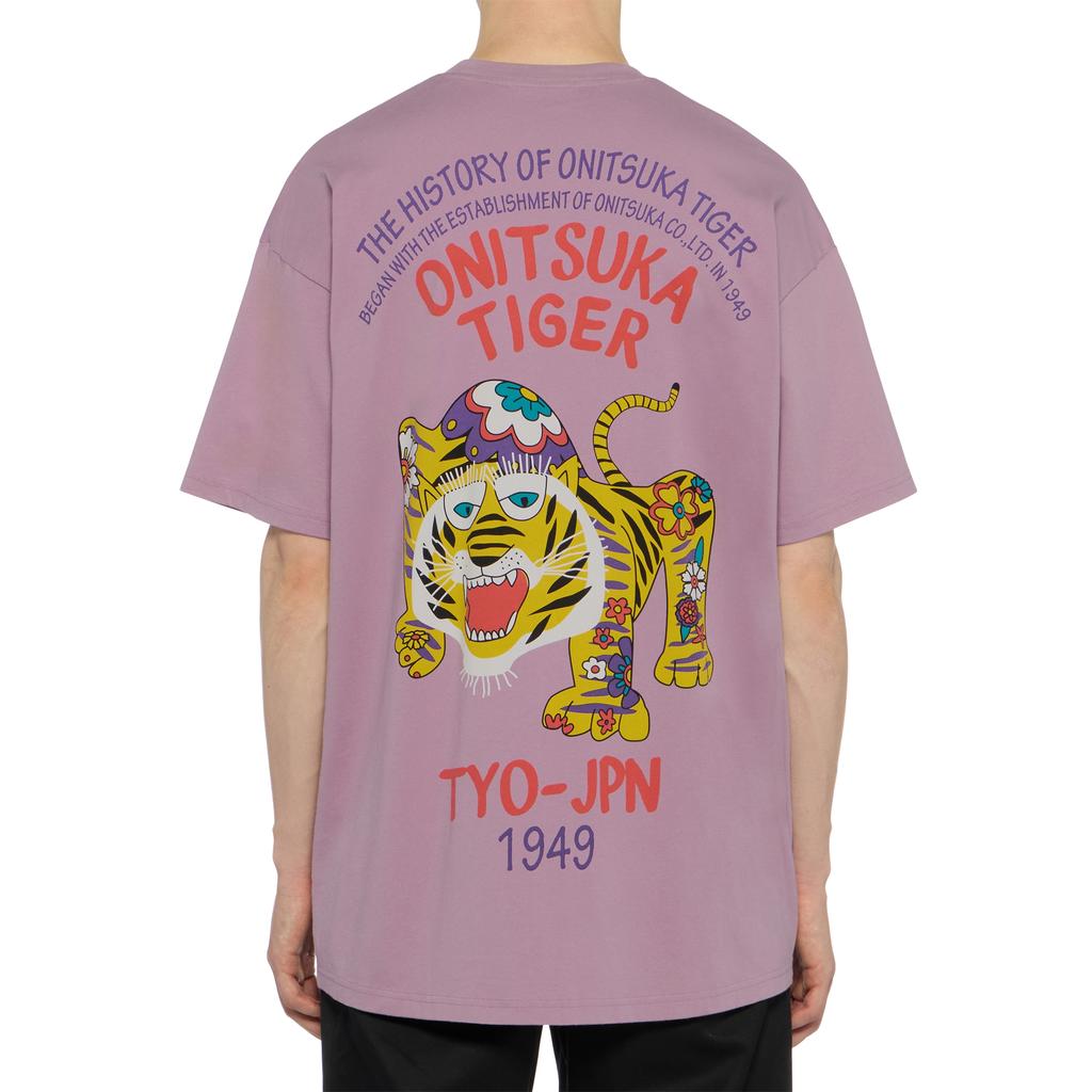 ONITSUKA TIGER Printed Loose Comfortable Short Sleeve T-Shirt Unisex Tops 2183B561_500