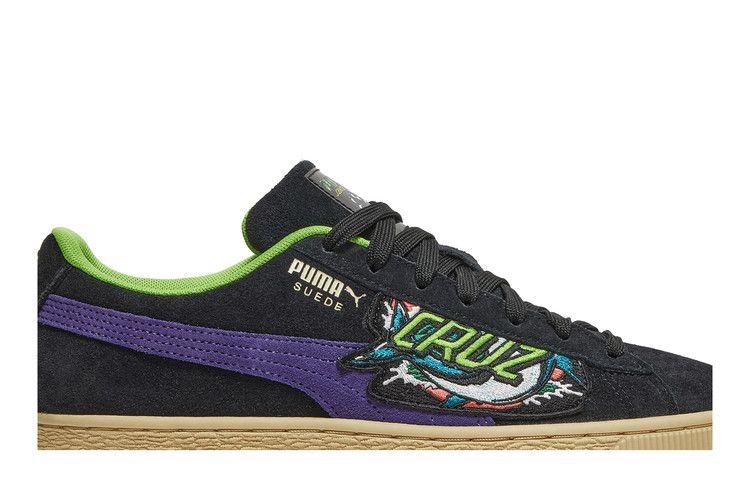 Men's Sneakers Puma Suede Santa Cruz Shark Puma Black/Green Flash/Deep Wisteria