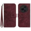 For TCL 60 NxtPaper 4G Case Sunflower Imprint Leather Wallet Phone Cover with Wrist Strap