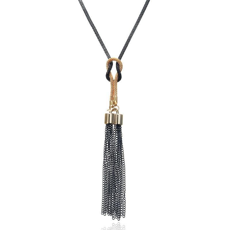 Clothes Accessories Creative Gifts Fashion Long Necklace Sweater Boho Style Korean Version Versatile Tassel Creative Gifts 2025