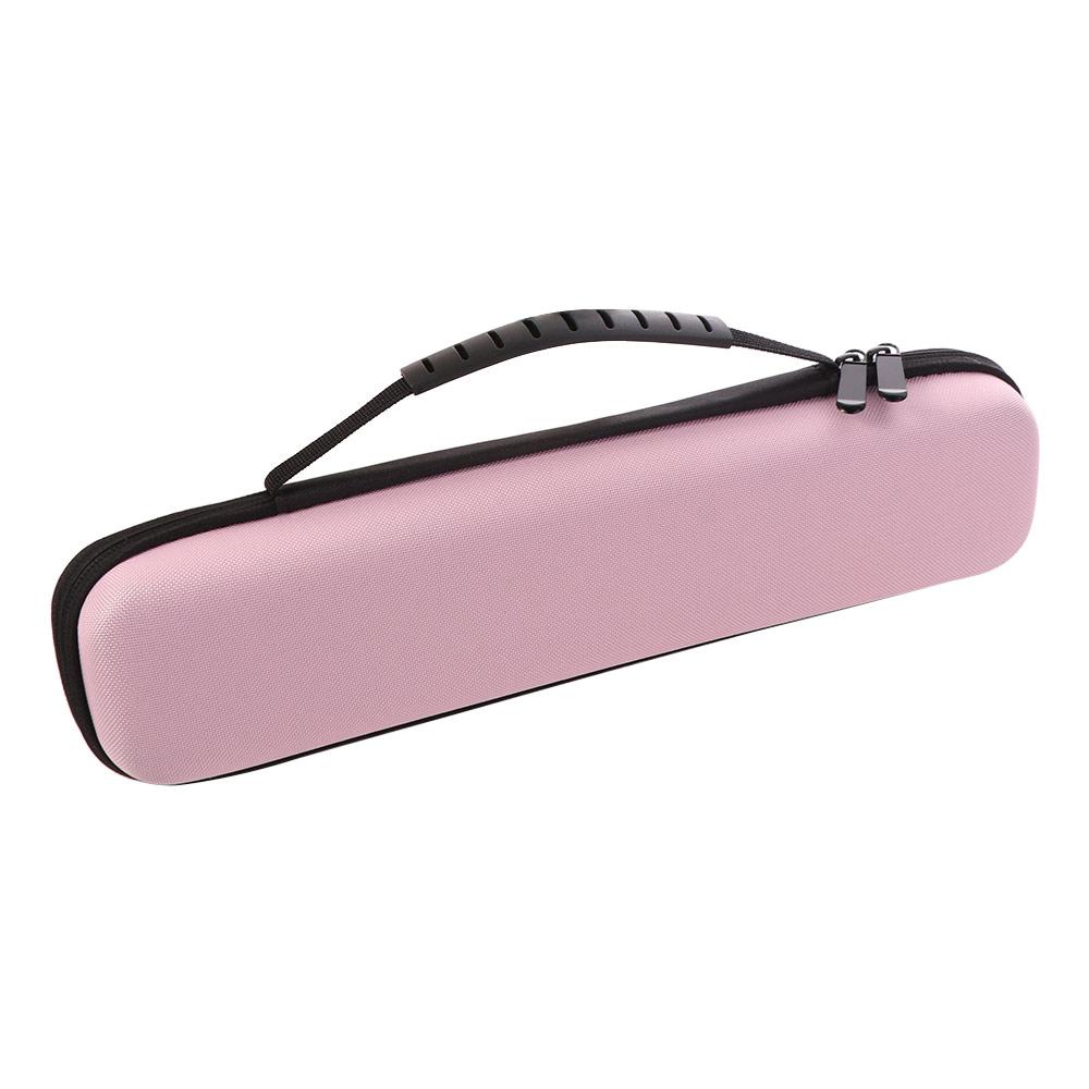 

Portable Hair Straightener Storage Bag Double Zipper Hard Eva Curling Iron Carrying Case Protective Heat Resistant розовый