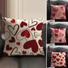Love INS Cushion Cover Natural Linen Organic Fabric DoubleSided Printing Sofa Home Decor Gift Pillow Case