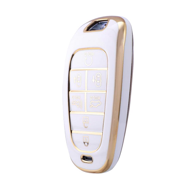 Hyundai New Tucson L Korean Car Key Case: Protective Shell for 5, 7, 8-Key Sonata