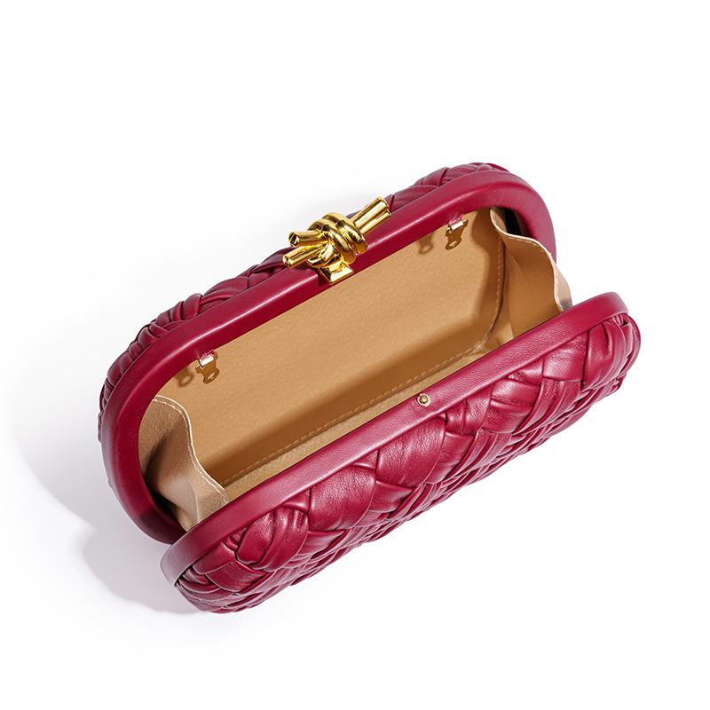 Women'S Bag Woven Handbag Versatile Fashion Banquet Clutch Bag Shoulder Dinner Bag Shoulder Chain Bag Women
