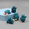 5 Pcs/Set Snorlax Cute Monster Figurine Pvc Mini Figurine For Baking Cake Decoration Micro Landscape Diy Craft Desktop Ornament