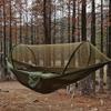 Camping Hammock with Mosquito Net 260x140cm Automatic Quick-opening Anti-rollover Nylon Hammock Chair Outdoor Hanging Bed Net