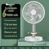 Jingxin Tragbarer USB-wiederaufladbarer faltbarer Schreibtischventilator