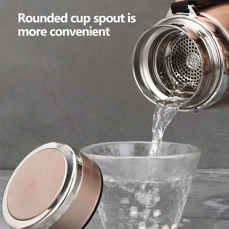 Κύπελλο θερμός εξωτερικού χώρου μεγάλης χωρητικότητας Ανοξείδωτο ατσάλι Συντήρηση θερμότητας Κρύο συντήρηση 1000 ml Μπουκάλι νερού Κύπελλο κουζίνας εξωτερικού χώρου