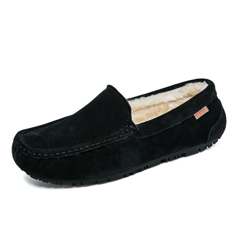 Mocasini din piele intoarsa pentru barbati, pantofi casual de barca, mocasini hombre, incaltaminte de iarna pentru barbati, adidasi barbatesti slip-on, incaltaminte de lux pentru barbati adulti