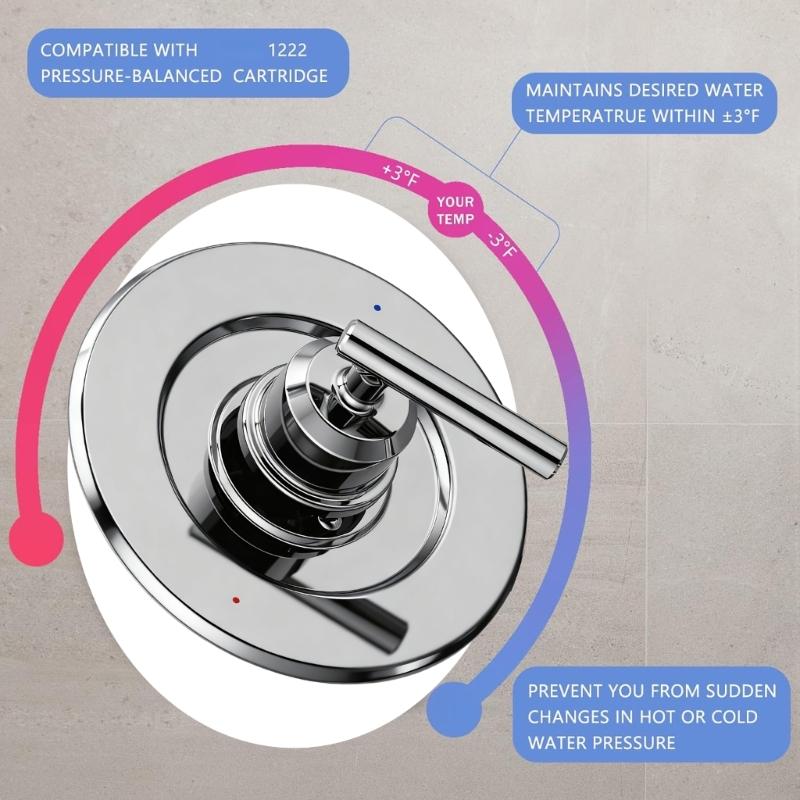 Modern Copper Shower Panel Kit Easy installs Design Not Corrosion Defense Hardware Ideal for Home Bathroom Upgrades