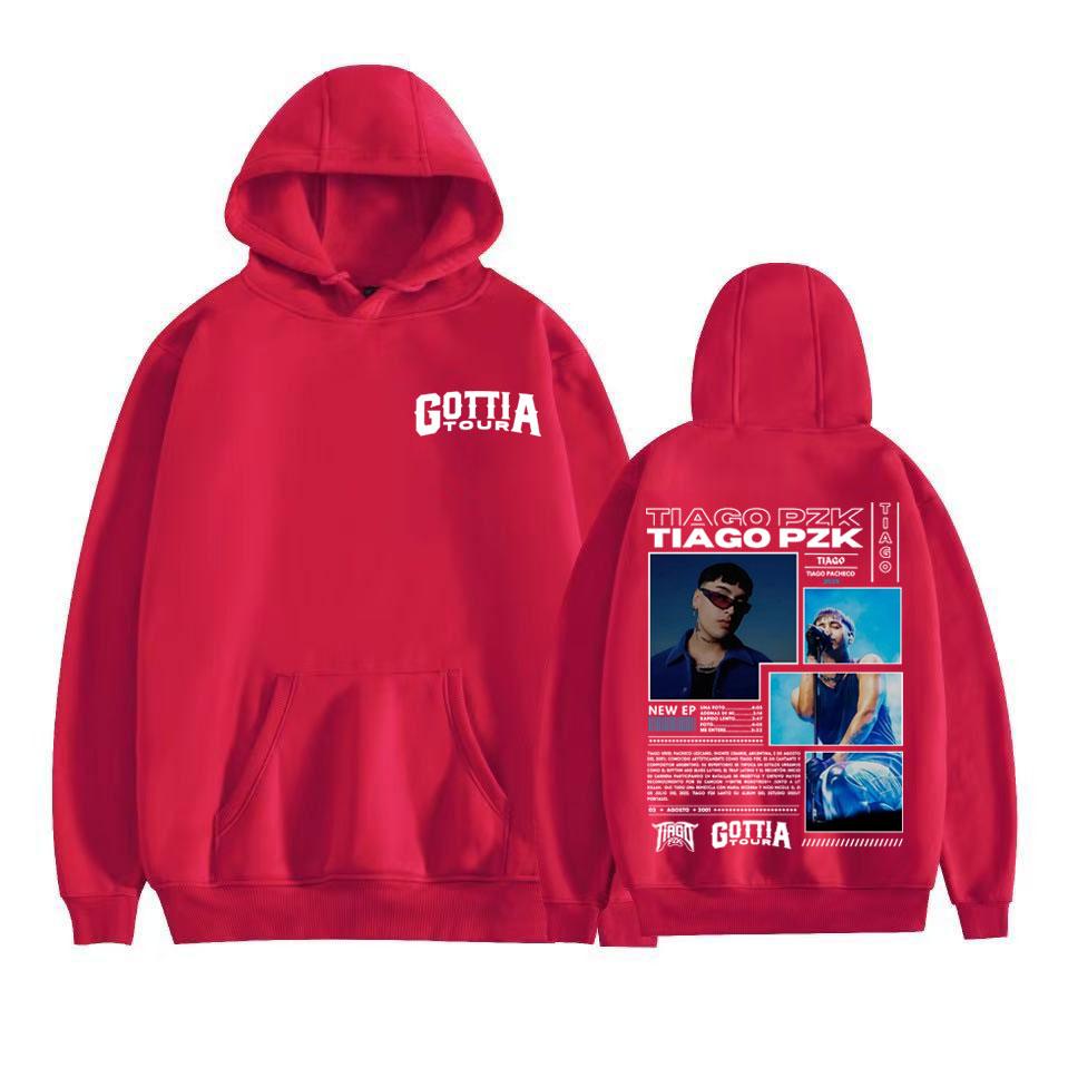 Rapper Tiago Pzk Gottia Tour New Album 2025 Hoodie Men Women Fashion Hip Hop Punk Sweatshirts Comfort Fleece Long Sleeve Hoodies