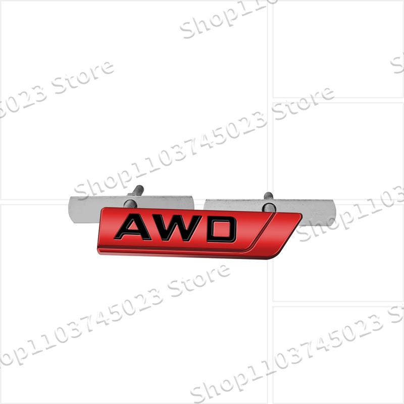 1Pc 3D Metal AWD Logo Car Front Grille Emblem Sticker Decor For Coolray Emgrand Panda Tugella Trunk Rear Tailgate Accessories
