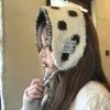 Fashion Polka Dot Wool Strappy Earmuffs Thicken Double Side Knitted Ear Warmer Windproof Keep Warm Bandage Earlap Girls