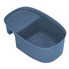 Sink Drain Basket Household Saddle Shaped Mesh Strainer for Kitchen Waste Vegetable FruitsBlue