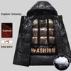 2024 Graphene Lined Down Jacket: Top Heat Storage, Warm, Waterproof, Anti-down, Black Tech Fabric.