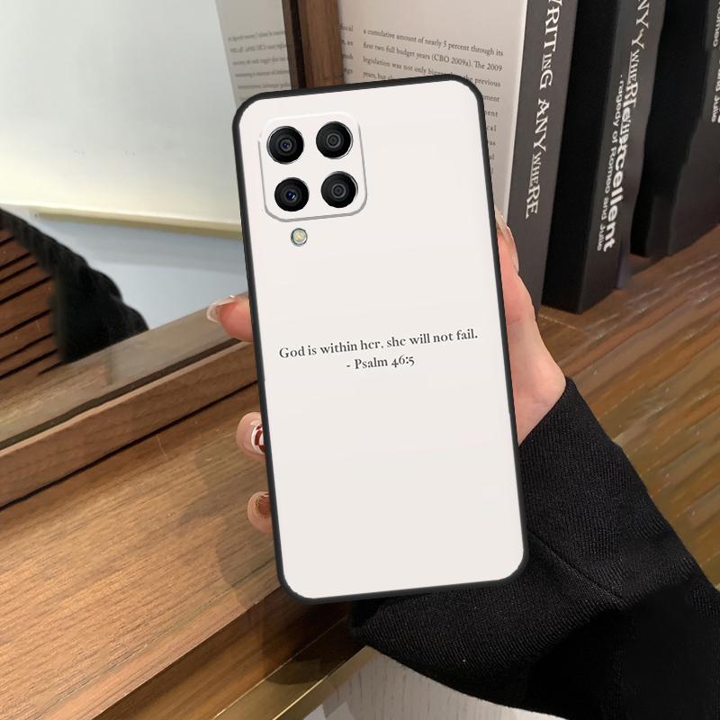 Christliche Psalmen Hülle Für Samsung Galaxy M56 M06 M16 M36 M52 M32 M12 M54 M34 M14 M35 M55 M15 M11 M31 M13 M53