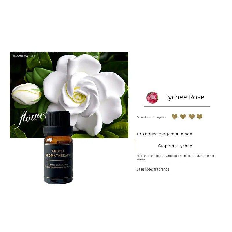 Angfei Gardenia Car Fragrance Ornament Car Dashboard Perfume Diffuser Stone High-End Indoor Fragrance Gift Gardenia Lychee Rose