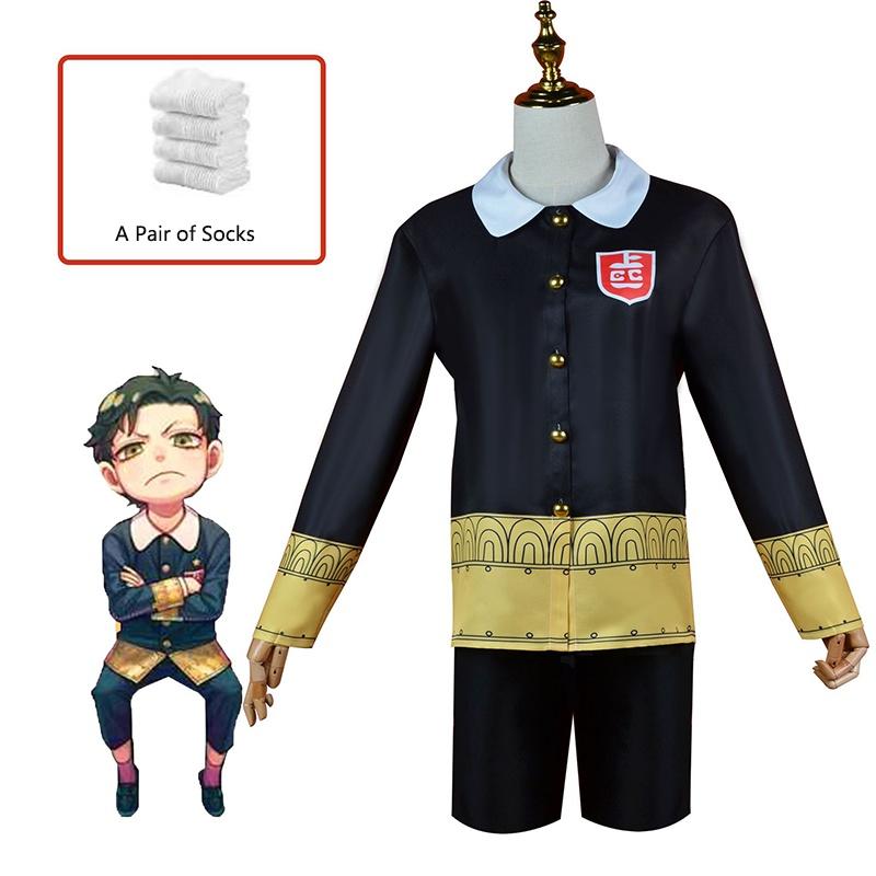 

Десмонд Spy×family Дамиан Взрослый Ребенок Косплей Костюм Аниме Вечеринка Форменный Набор XXL чёрный