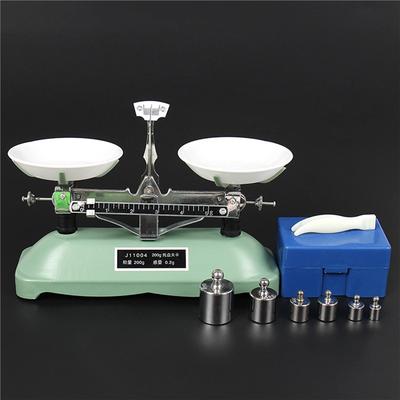 Balanza de Mesa de Laboratorio 200G Estante Paletizado Básculas Mecánicas Con Calibración de Precisión Juego de Pesas Báscula Equipo Educativo