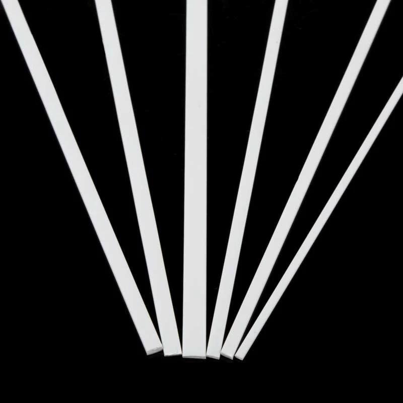 5-100pcs Architectural Model Making Rods , White ABS Square Plastic Sticks for Precision DIY Projects & Prototyping