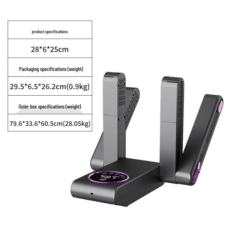 

Портативна розумна сушарка та обігрівач для взуття: Складна, зручна для зберігання побутова система опалення.