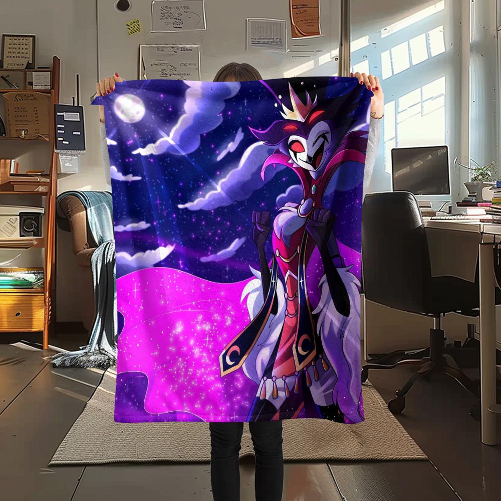 Helluva Boss  Print Flannel Blanket, High quality Comfortable for All Seasons, Home Decor, Warmth and Comfort