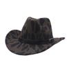 European and American style western cowboy hat woolen hat men's and women's big-brimmed jazz hat outdoor travel mountaineering Tibetan hat