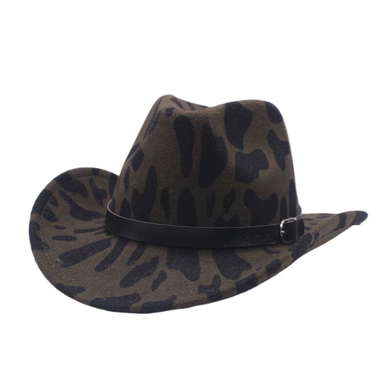 European and American style western cowboy hat woolen hat men's and women's big-brimmed jazz hat outdoor travel mountaineering Tibetan hat
