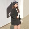 Blazer Women's Simple Temperament Solid Color Loose Trendy Spring and Autumn Top Women's New Small Suit