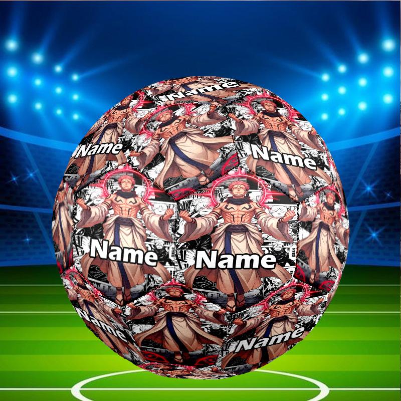 Custom Name Personalized Jujutsu Kaisen Print Size 5 Soccer Ball Training & Match Football, for Team, Kicking, Gift for Football
