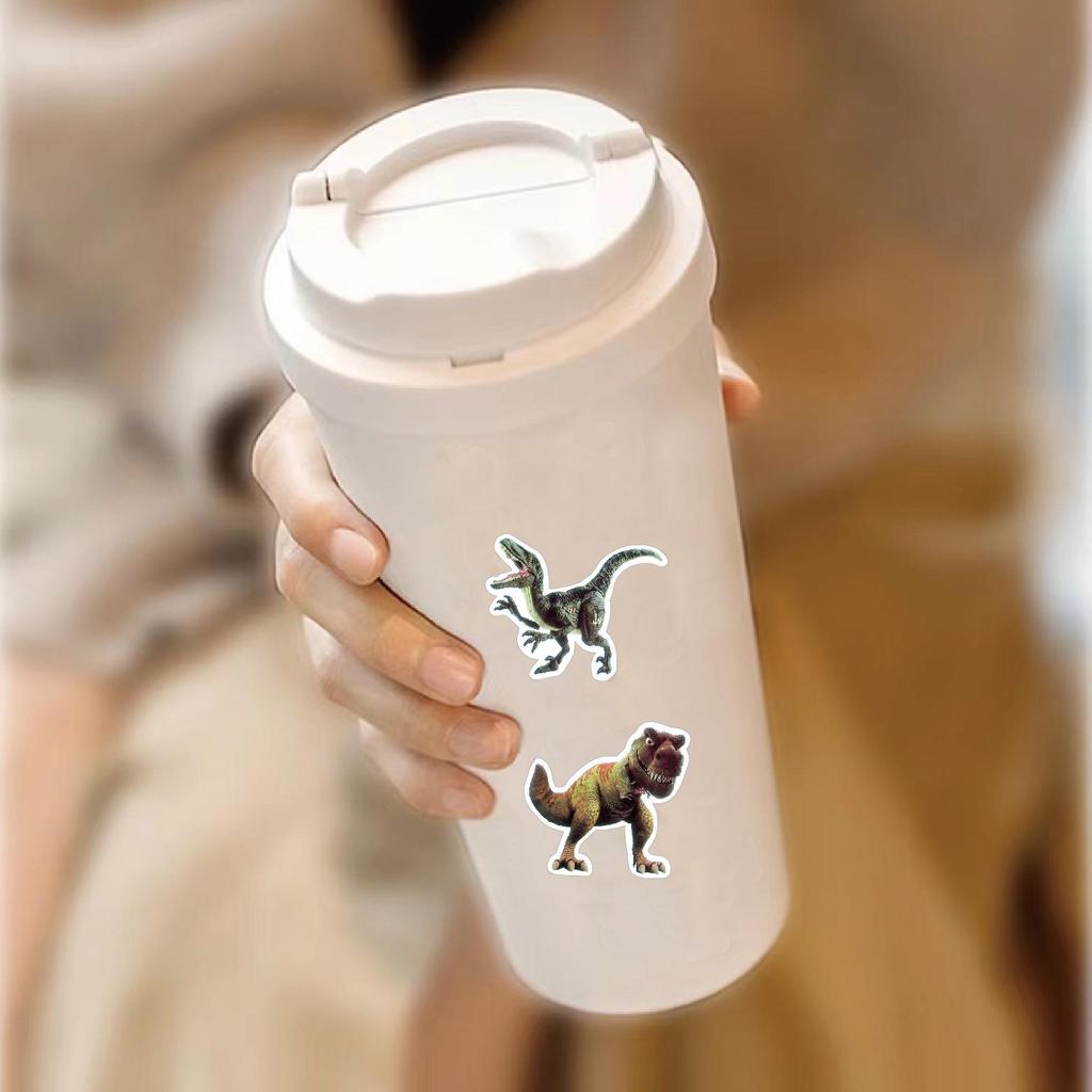 50-Sheet Jurassic Dinosaur Cartoon Sticker Set for Backpacks & Decor