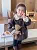 Girls' 2025 Fleece-Lined Leather Jacket - Thickened Winter & Autumn Fashion Coat