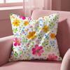 Flowers and Plants Cushion Cover MultiScene Pillow Cover for Home  Car  Reversible Soft  Durable for Daily Use