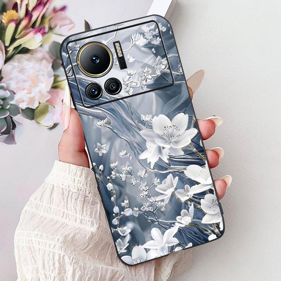 Für Infinix Note 12 VIP Hülle X672 Cover Neue Stilvolle Blume Schmetterling Weiche Silikon Handyhülle Für Infinix Note 12i X6819 Bumper