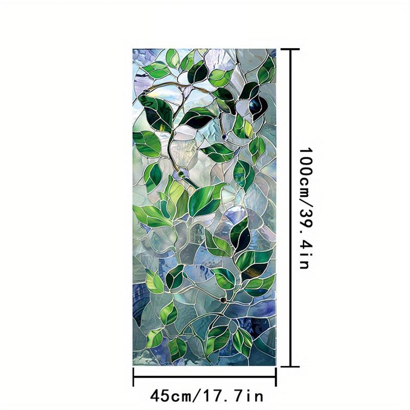 1 buc Decor Acasă DIY 45x100CM Retro PVC Electrostatic Protecție Intimitate Autocolante Geam Mat