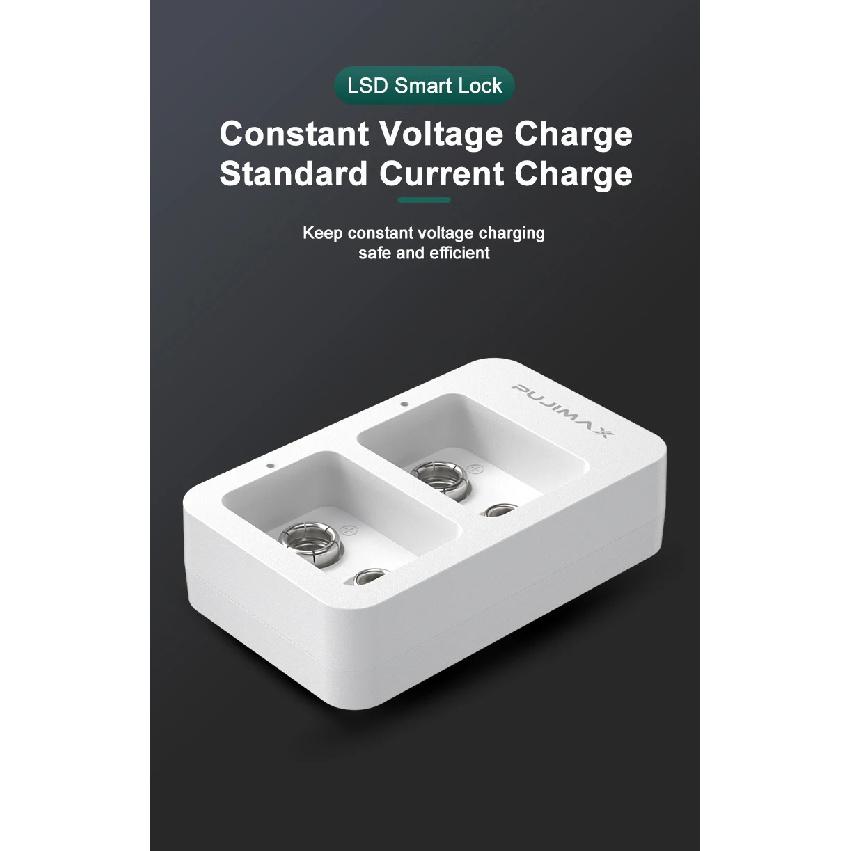 Smart Fast Battery Charger 2 Slots 9V With LED Indicators USB Cable For 9V Ni-MH/Ni-Cd/Li-ion Rechargeable Batteries