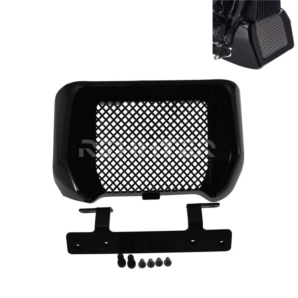 

Motorcycle Oil Cooler Cover Case Kit With Bracket ABS For Harley Touring Road King Freewheeler Street Electra Glide 2017-2022 Oil Cooler Cover A