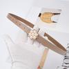 New Thin Belt Korean Version of Retro Pearl Decoration for Women's Thin Belt with Windbreaker Dress Waist Seal Waist Decoration